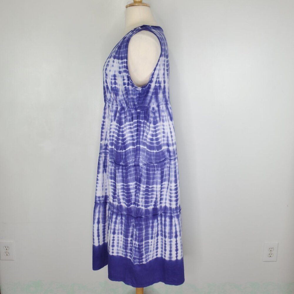 Catherines Tie Dye Sleeveless Pullover V-Neck Dress NEW NWT Size 2X, 22/24W - Picture 5 of 16